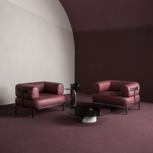 Italský design tvrzené skleněné skleněné konferenční stolek moderní mramorový soklount kulatý boční stůl pro obývací pokojnábytek